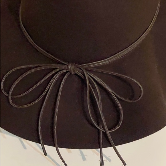 Apostrophe Brown Wool Felt Floppy Hat - Picture 2 of 6
